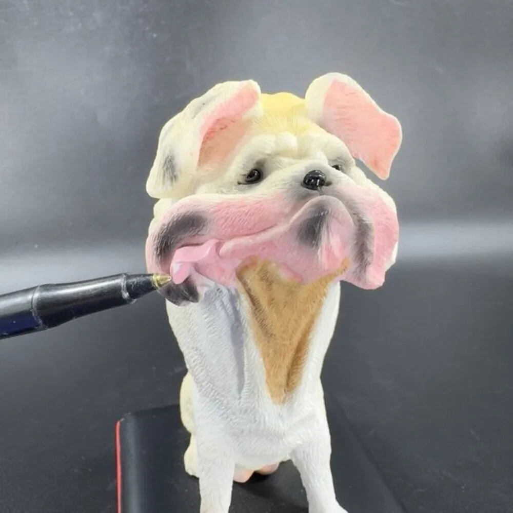 Twisted Whiskers Tough Guy Dog Figurine‎ Because Life Can Be Ruff Resin Figure